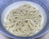牛蒡と生姜たっぷり鶏そぼろDEかけうどん作り方3写真