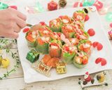 生春巻きでくるくる♪クリスマスツリー★作り方11写真
