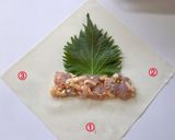 エビ♡たらこ♡チーズの春巻き作り方5写真
