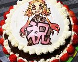 キャラデコケーキのお絵描き作り方15写真