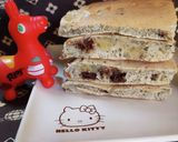 黒すりごまでバナナしみチョコホットケーキ作り方10写真