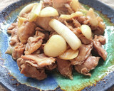 にんにくとハラミと長ネギの醤油白だし炒め作り方3写真