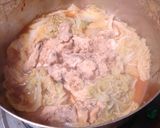 あっさり醤油だけ!白菜と鮭缶の炊いたん作り方3写真