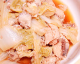 あっさり醤油だけ！白菜と鮭缶の炊いたん作り方4写真