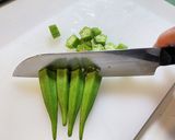 冷凍板サラダ＊長芋とオクラのめかぶ和え作り方1写真