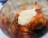 鶏ももキムチマヨネーズのチーズ焼き作り方3写真