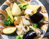 根菜茄子肉なし甘辛照り焼き味温野菜サラダ作り方14写真