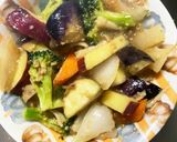根菜茄子肉なし甘辛照り焼き味温野菜サラダ作り方18写真