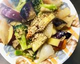根菜茄子肉なし甘辛照り焼き味温野菜サラダ作り方19写真