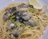 牡蠣と長ネギのパスタ ―レモン添え―作り方7写真