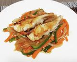 超簡単！鱈のソテー野菜の甘酢あんかけ！作り方9写真