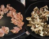 鶏ハラミと茄子と厚揚げのポン酢炒め煮作り方3写真