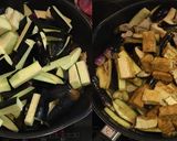 鶏ハラミと茄子と厚揚げのポン酢炒め煮作り方4写真