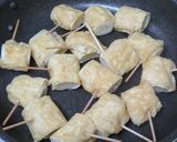 ジュワッ♪　長ねぎの油揚げ巻きの白だし煮作り方4写真