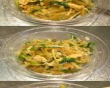 美味ドレ塩レモン蜂蜜蒸し鶏と搾菜の和え物作り方2写真
