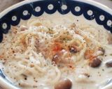 たっぷりきのこと豆乳のパスタ作り方6写真