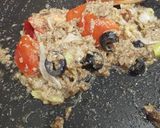 簡単!鰯とトマトと長葱のペペロンチーノ作り方1写真