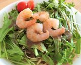 海老と水菜の混ぜそば作り方7写真