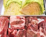 電気圧力鍋で作る骨付リブキャベツの煮込み作り方1写真