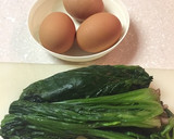 ほうれん草とゆで卵のごま和えサラダ作り方1写真