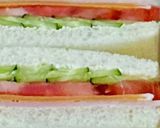 *薄焼き卵と野菜のmixサンドウィッチ*作り方9写真