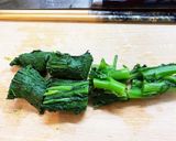春菊と塩サバの和え物作り方1写真