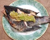 メジナを焼いてねぎ塩だれのせ作り方5写真