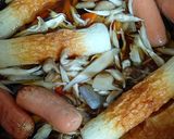 根菜、ちくわ、きのこのぶっかけ蕎麦作り方1写真