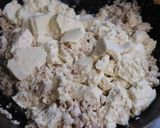 簡単♪美味♪鶏ミンチ豆腐小松菜の炒め物作り方5写真