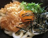 なめ茸☆釜玉うどん作り方2写真