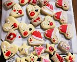 ハートの型でクリスマスアイシングクッキー作り方1写真