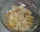 レンジで簡単❤煮りんご作り方1写真