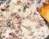 牛肉ときのこのクリーム煮♡バターライスで作り方4写真