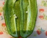 パパ合びき肉のピーマン詰め作り方1写真