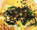 ほうれん草で親子丼風　　簡単！作り方5写真