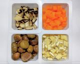 コンビニ調達のおつまみ甘栗で炊き込みご飯作り方1写真