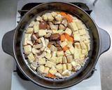コンビニ調達のおつまみ甘栗で炊き込みご飯作り方4写真