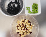 さつまいもとひじきの和風マヨサラダ作り方1写真