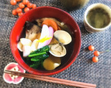 岡山風★ぶりとはまぐりのお雑煮作り方7写真