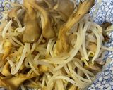 #簡単安価レンチンもやしと舞茸バター炒め作り方5写真