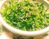 シンプルに！水菜とちりめんじゃこのお浸し作り方4写真