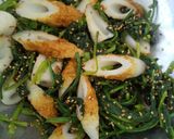 簡単♪ほうれん草とちくわの胡麻和え作り方5写真