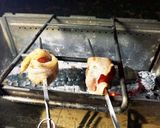 キャンプ飯　豚ばらの串焼き作り方3写真