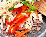 牛肉とピーマンとたけのこのオイスター炒め作り方4写真