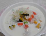 一歳の完食ランチ、ミルクご飯と湯豆腐作り方2写真