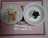 一歳の完食ランチ、ミルクご飯と湯豆腐作り方4写真
