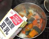 かぼちゃ豆乳シチュー♪簡単ルーなし作り方10写真