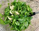 【楽めし】春菊と豆腐とナッツのサラダ作り方3写真