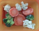 離乳食後期☆洋風野菜の豆腐ハンバーグ風作り方1写真