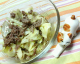 ✿残りキャベツで一品❀和風✿ひき肉炒め♡作り方3写真